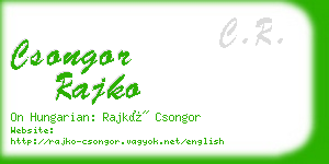 csongor rajko business card